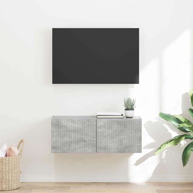 TV zidni ormar Beton 60 x 31 x 29.5 cm, konstruirano drvo