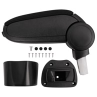 Naslon za ruke za automobil, 14,5 x 31,5 x 30 - 48 cm, ABS, crni