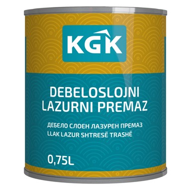 KGK lazura za drvo sjajni kesten 0,75 l