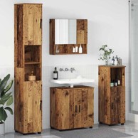 Set namještaja za kupaonicu 4 komada staro drvo 61 x 35 x 64 cm