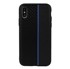 TOPTEL Maskica Moto Carbon za Samsung Galaxy A6 2018, crna s plavom trakom