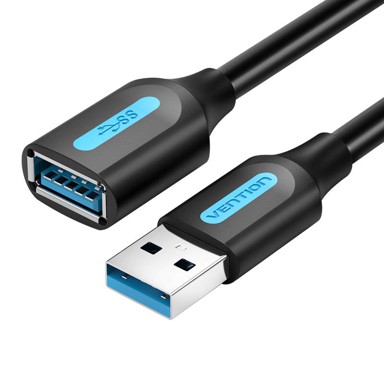 VENTION USB 3.0 produžni kabel CBHBH, M/F, 2 m, crni