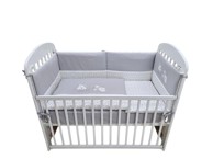 Posteljina Zvjezdice, siva