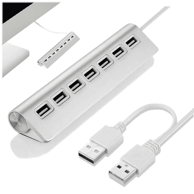 Aluminijski USB 2.0 hub sa 7 priključaka