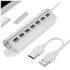 Aluminijski USB 2.0 hub sa 7 priključaka