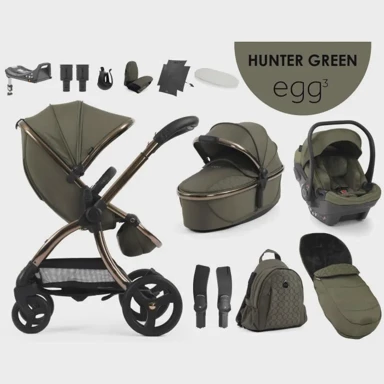 EGG Dječja kolica Egg3 12u1 Hunter zelena