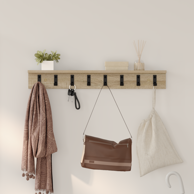 Vješalica za kapute na zidu 80 x 10.5 x 10.5 cm, sonoma hrast