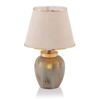 OPVIQ LIGHTS Krem/u zlatnoj boji stolna lampa (visina 47 cm) 