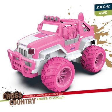 KAZOO Džip na daljinsko upravljanje 36758B, 1:12, rozi