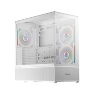 LC-POWER Gaming kućište 812W Quartz Vision, bijelo