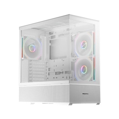 LC-POWER Gaming kućište 812W Quartz Vision, bijelo