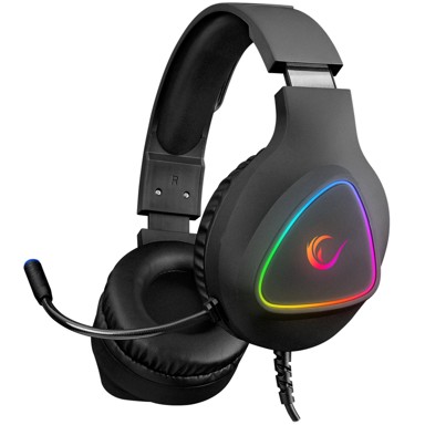 RAMPAGE Slušalice s mikrofonom M7 Moncher, RGB, USB, 7.1, crne 