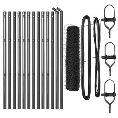 Ograda 0.8x25 m čelik, siva