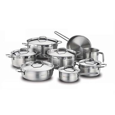 KORKMAZ Set lonaca Alfa Grande A1089, 14-dijelni, metal