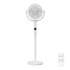 Ventilator s LED zaslonom, tihi ventilator, 111,7 x 35,4 x 23,8 cm, bijela