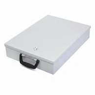 NORTHIX Sef za dokumente s bravom A4 veličina metalna kutija