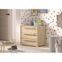 VIPACK Dječja komoda u prirodnoj boji 68x62x43 cm Sam