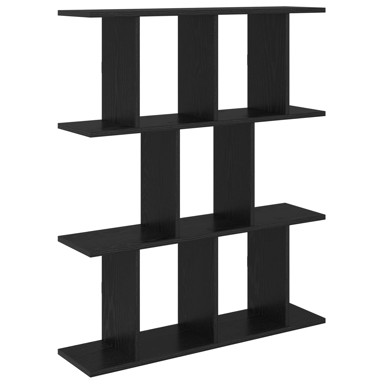 Zidna polica 102 x 20 x 96 cm, crni hrast, konstruirano drvo