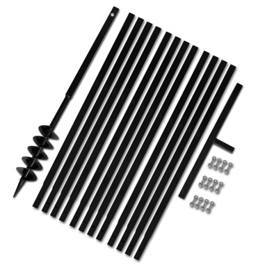 Ručna burgija za zemlju sa ručkom 100 mm i produžnom cijevi, 13 m, čelik