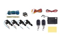 AMIO Sustav centralnog zaključavanja, 2M2, kontroler za daljinsko otključavanje KE14, 2 glavne + 2 sporedne, crni