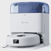 ECOVACS Robotski usisivač Deebot Mini, bijelo/plava, uključujući Mini OMNI stanicu