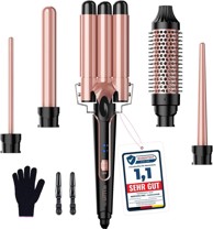 BESTOPE PRO set za oblikovanje kose 5 u 1 s figarima, četkom i peglom