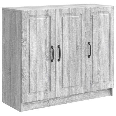 Krevet, 89 x 34,5 x 77 cm, konstruirano drvo, siva sonoma
