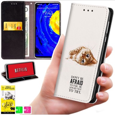 BLUEMOON Futrola tipa novčanik za Motorola Edge 50 Neo – maska otisak + staklo 9H