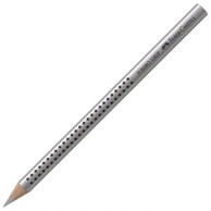 FABER-CASTELL Jumbo Grip drvena bojica 110982, srebrna