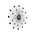 KARLSSON Zidni sat Sunburst ø 50 cm, crni