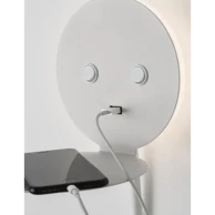 Zidna lampa Eclip, LED, 9 W, 3000 K, 520 lm, IP20, bijela