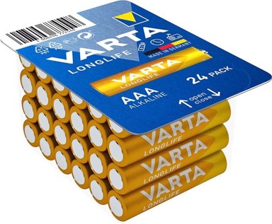 VARTA Longlife baterija AAA, alkalna