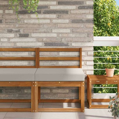 Jastuk za vanjsku sofu, 60 x 60 x 8 cm, poliester, sivi