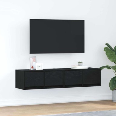 TV ormarići, 2 kom, crni hrast, 60x31x25.5 cm, konstruirano drvo