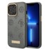 GUESS Etui GUHMP13XSAPSTG, za iPhone 13 Pro Max, Peony Logo Plate, MagSafe, siva
