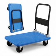 NORTHIX Kolica s platformom sklopiva nosivosti 300 kg, plava