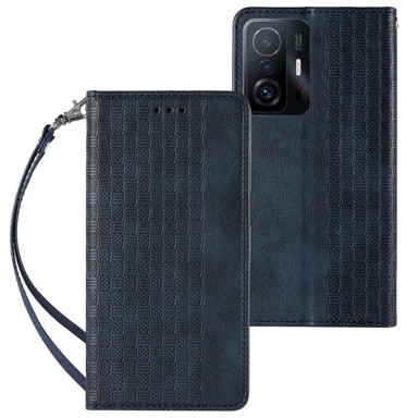 MG Preklopna maskica za Xiaomi Redmi Note 11 Pro 4G/5G, magnet strap, plava