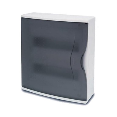 FAMATEL Kutija za osigurače, nadžbuk, 24 osigurača, IP40, providna, 3624-W-M-KN/24