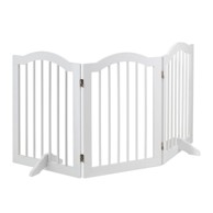 NORTHIX Sigurnosna vrata za pse 70 cm trodijelna, bijela