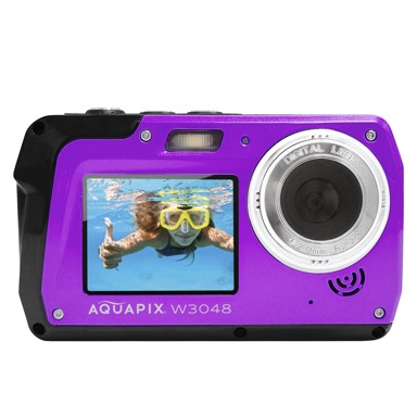 EASYPIX Digitalni fotoaparat Aquapix W3048 Edge, ljubičasti