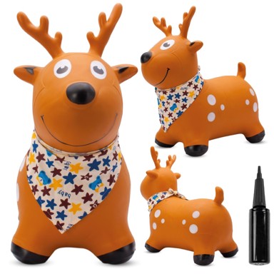 Jelen za skakanje s maramom 55cm, smeđi