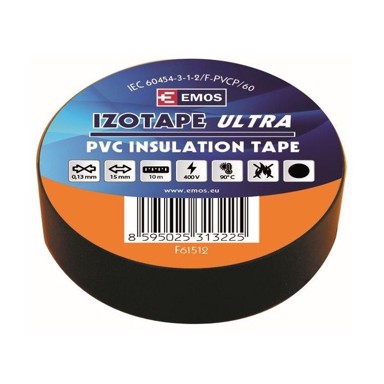 EMOS Izolir traka 0,15 mm/10 m, crna