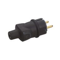 LEGRAND Utikač gumeni, crni 050196