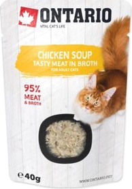 ONTARIO Hrana za mačke Cat Adult Juha 40 g, piletina
