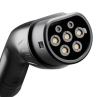VEVOR Produžni kabel za punjač električnih vozila, Tip 2, 7 m, 16A, 11 kW, IP65, crni