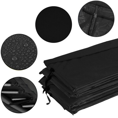 Navlaka za trampolin, 244 cm, crna