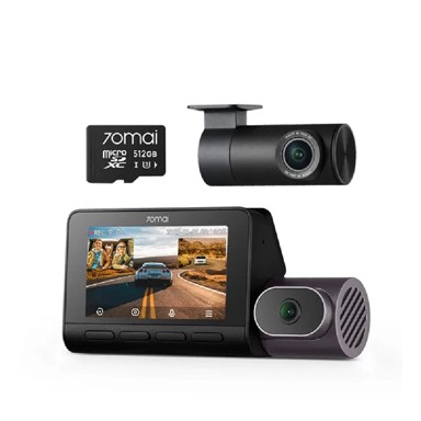 70MAI Auto kamera T800 512GB 4K + RC41 Premium set, crna