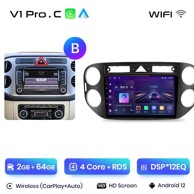 Autoradio uređaj, Android Auto za VW Tiguan 1 NF (2006–2016), V1 Pro C, 2GB/64GB, B