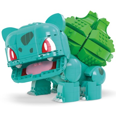 MATTEL Pokemon Construx Set Jumbo Bulbasaur, 17,5 cm Mega