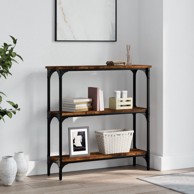Konzolni stol boja hrasta 75 x 22,5 x 75 cm konstruirano drvo